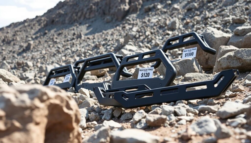 durable rock sliders price range