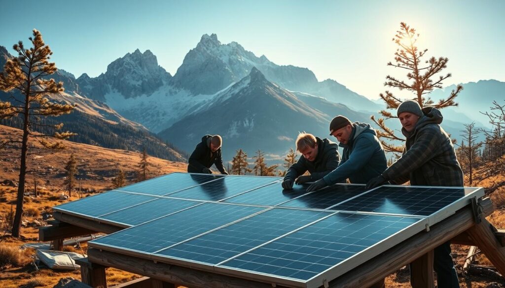 rugged solar panel kits installation